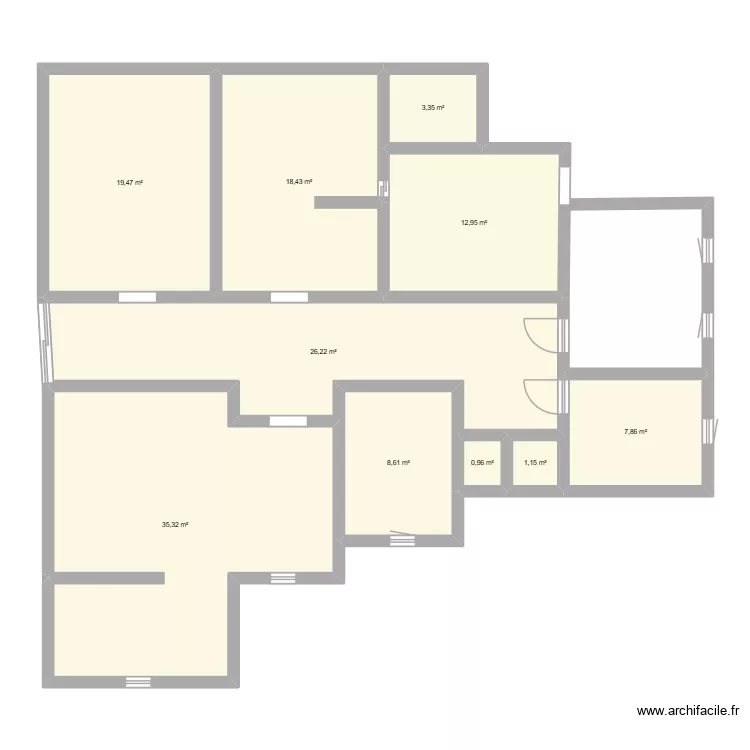 urg. Plan de 10  et 134 m²