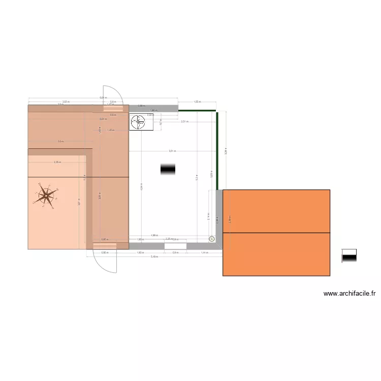 ext&eacute; devant. Plan de 