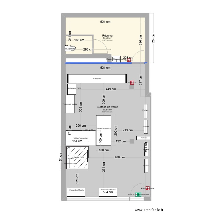 local commercial Imagine Commercial. Plan de 0 pièce et 0 m2