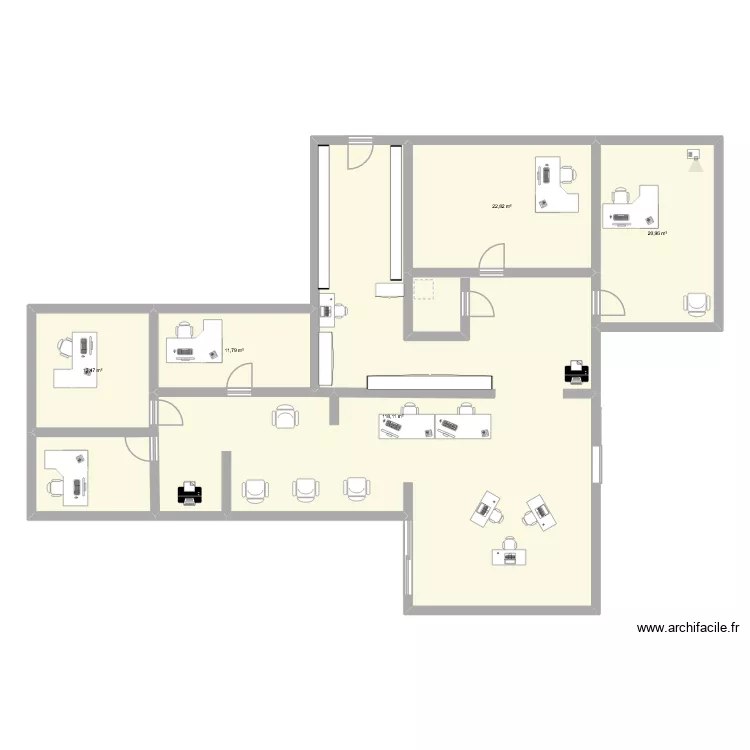 magasin optique. Plan de 5 Pièces et 187 m² magasin optique. Plan de 5 Pièces et 187 m²
