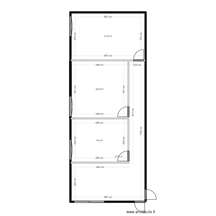 bureau. Plan de 0 pièce et 0 m2
