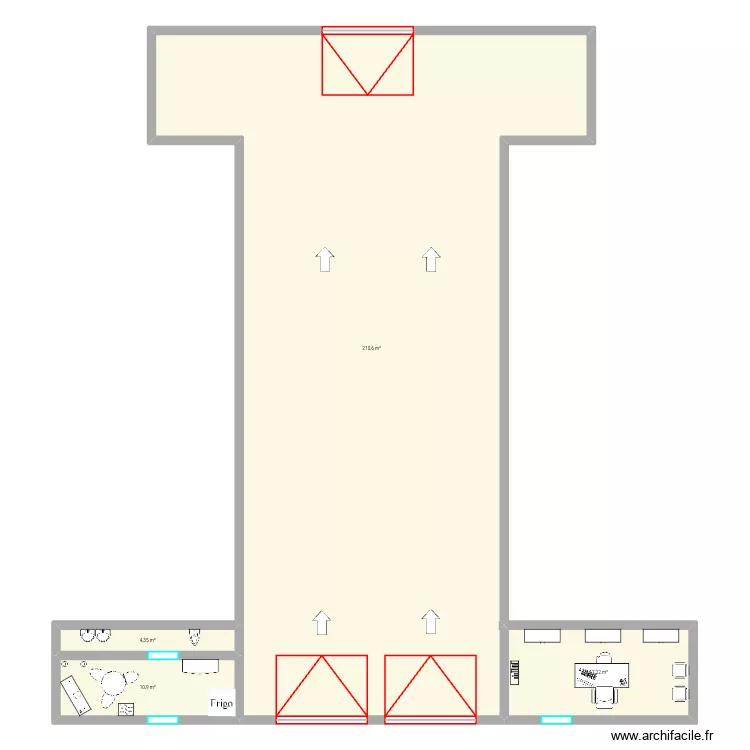 Garage William. Plan de 4  et 243 m²