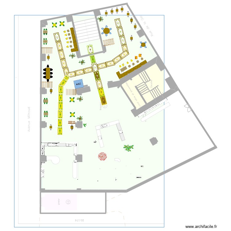 entre sol - V1. Plan de 0 pièce et 0 m2