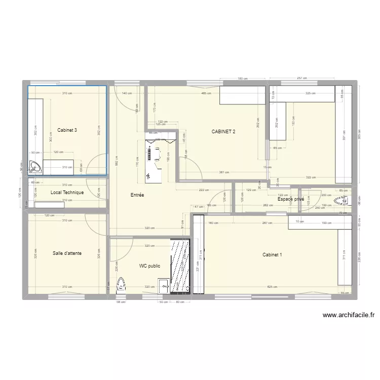 CABINET DR THOMAS sauvegarde. Plan de 