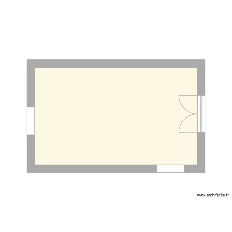 Cuisine. Plan de 1  et 17 m²