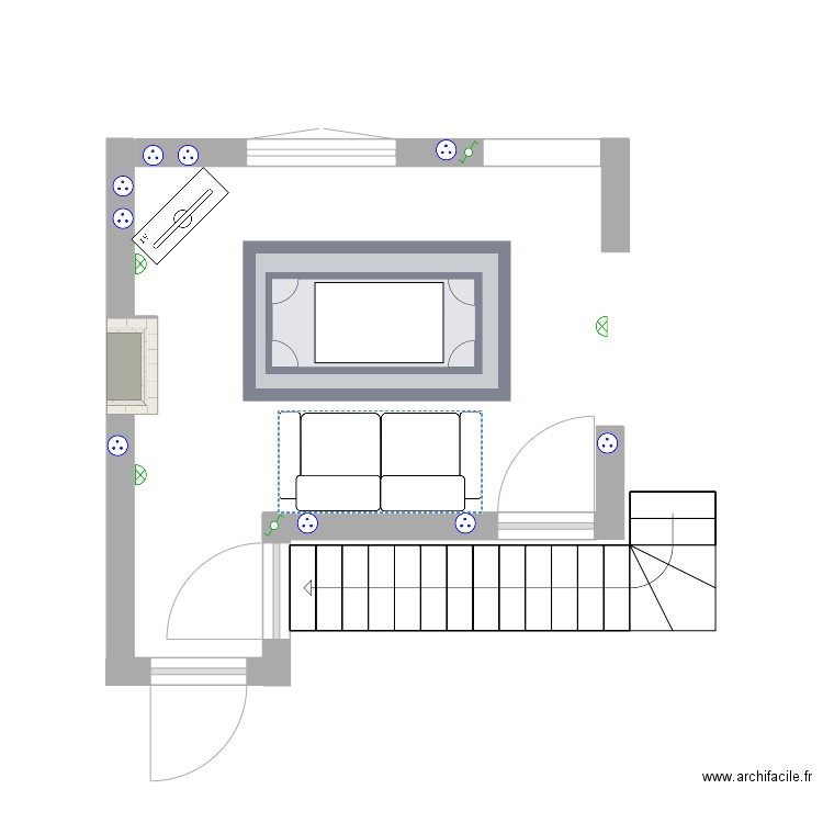 Salon. Plan de 0 pièce et 0 m2
