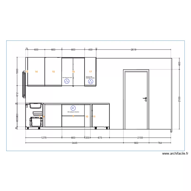 Plan_Cuisine_Chambres. Plan de Plan_Cuisine_Chambres. Plan de