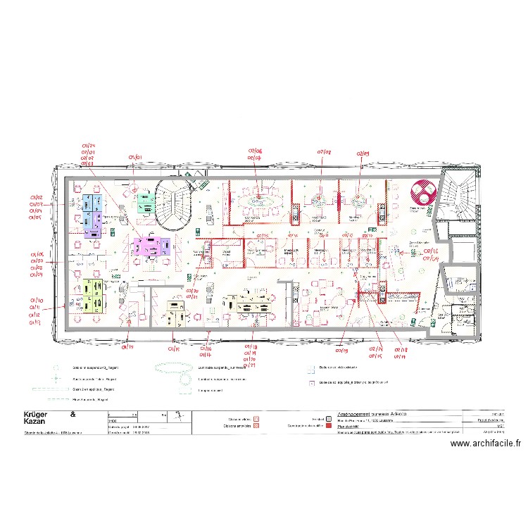 LS Flon - Option 5 Médical. Plan de 2 pièces et 389 m2