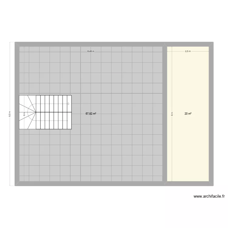 Maison L'UNION. Plan de 2  et 88 m²