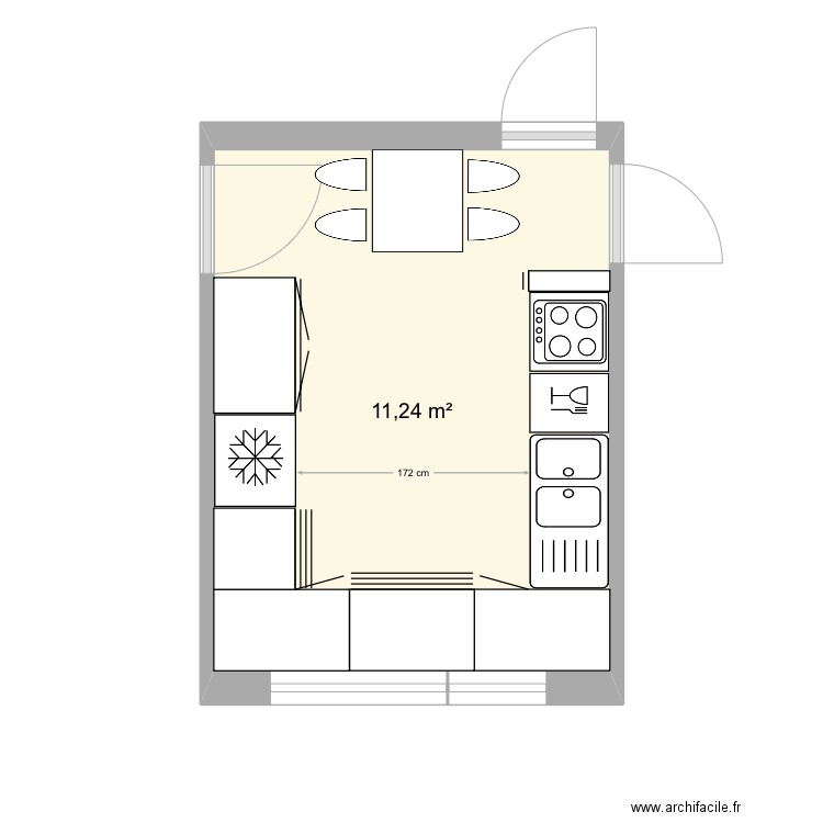 Cuisine Ploemeur. Plan de 0 pièce et 0 m2