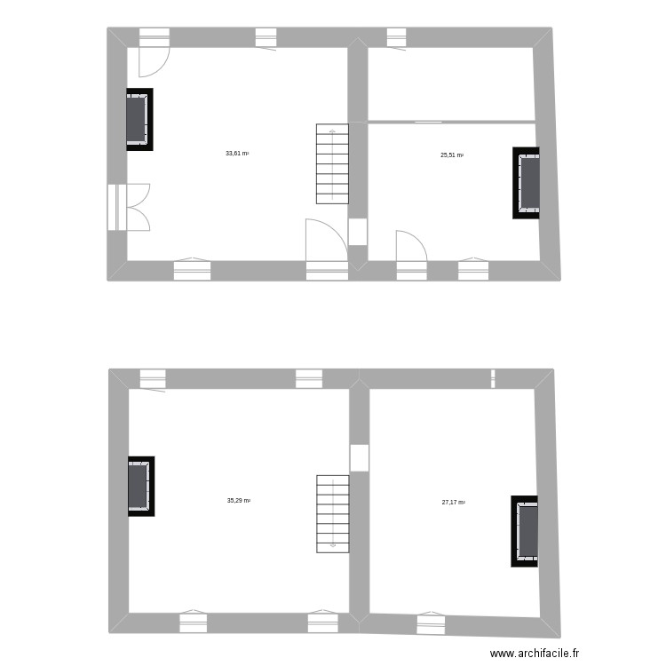Grande maison - 2025-04-08. Plan de 4 pièces et 122 m2