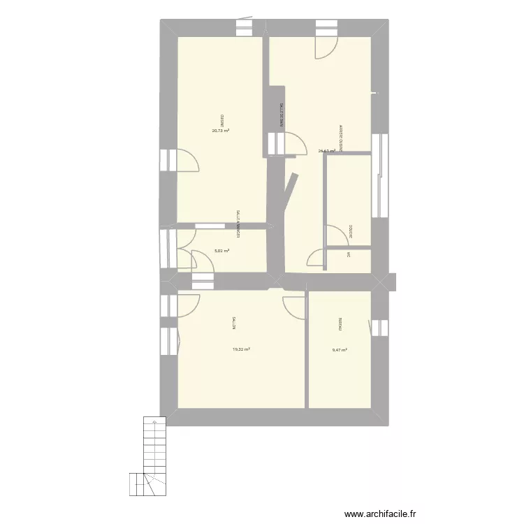 PLAN MAISON. Plan de 5 et 81 m² PLAN MAISON. Plan de 5 et 81 m²