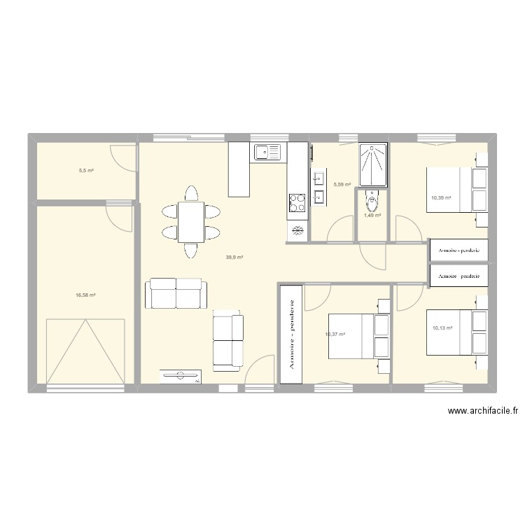 Maison. Plan de 0 pièce et 0 m2