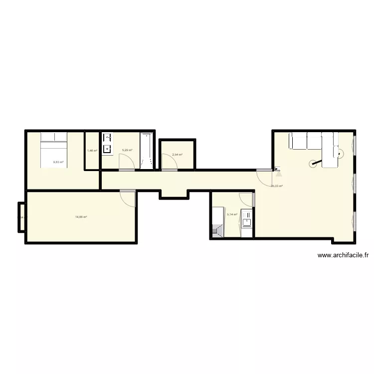 Appartement. Plan de Appartement. Plan de
