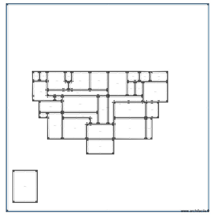 JCG 1. Plan de 32 pièces et -280 m2