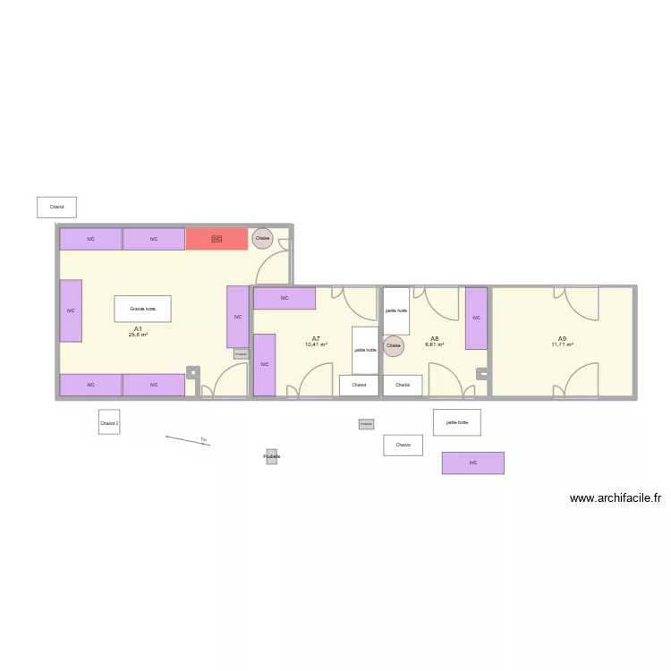 plan AF test 1. Plan de 6 Pièces et 57 m² plan AF test 1. Plan de 6 Pièces et 57 m²