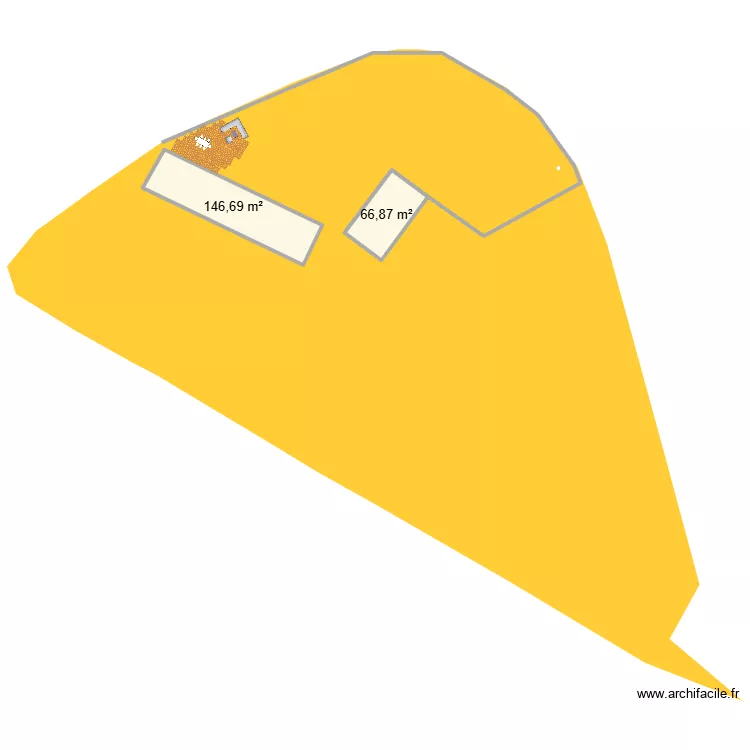 Pierre. Plan de 2 pièces et 214 m² Pierre. Plan de 2 pièces et 214 m²