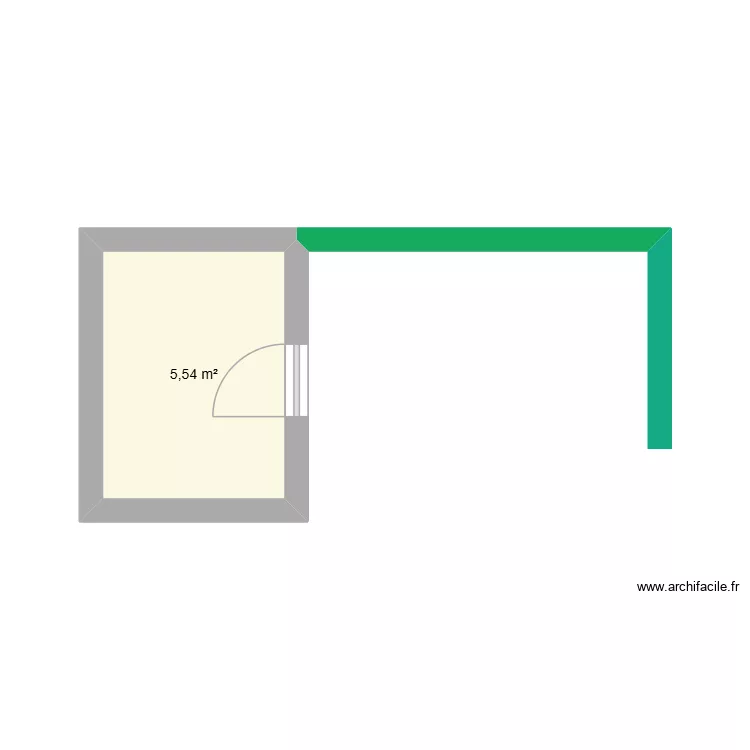 loc-piscine. Plan de 1  et 6 m²