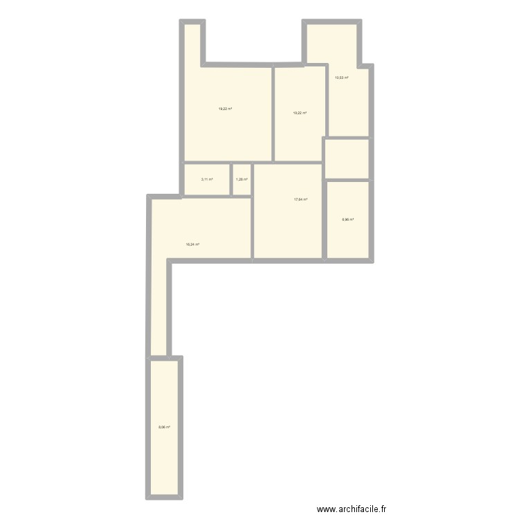 DAN BUGA - PRJET MAISON PUBLIC. Plan de 9 pièces et 93 m2