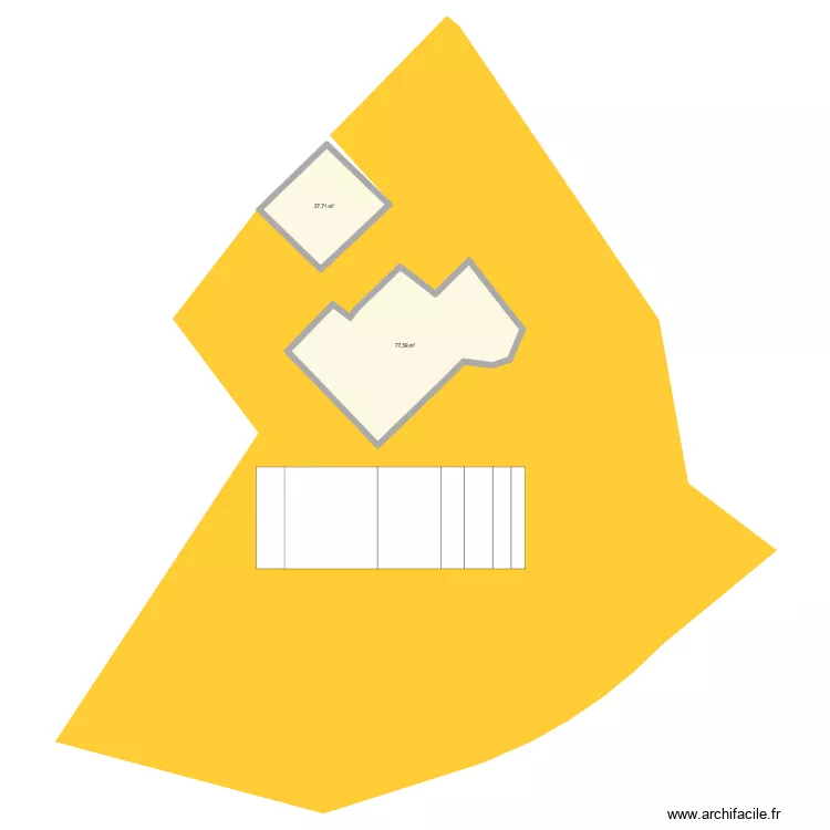 garage 2. Plan de 4  et 203 m²