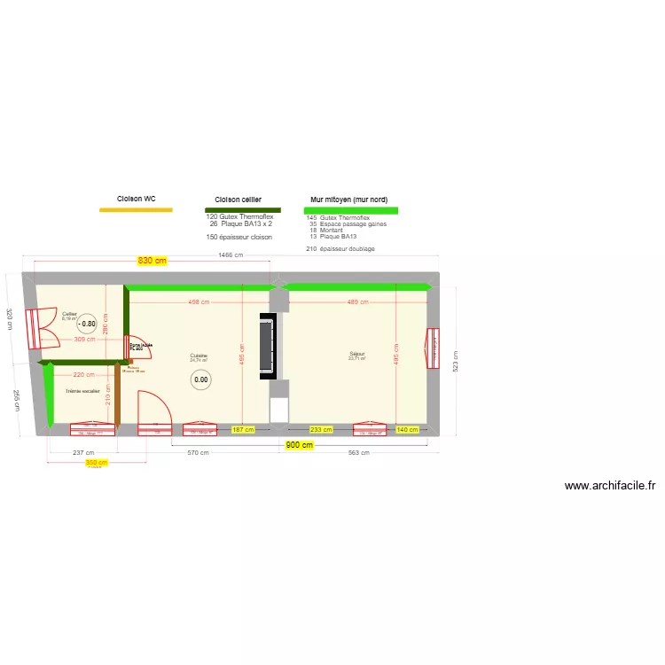Membrey 22 - Bonfils. Plan de 