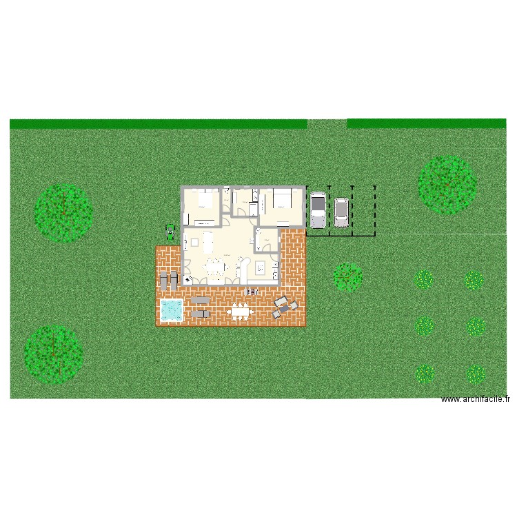 Projet maison futeau 2. Plan de 6 pièces et 97 m2
