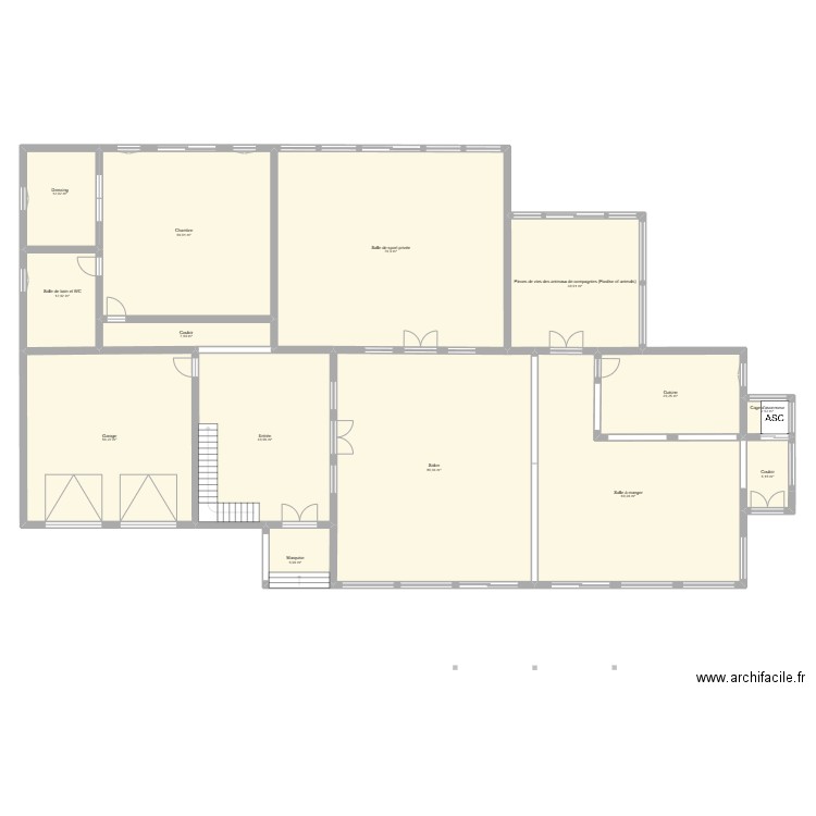 Villa de reve. Plan de 14 pièces et 456 m2