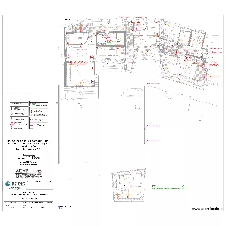 La Salle plan du niveau R+2. Plan de La Salle plan du niveau R+2. Plan de