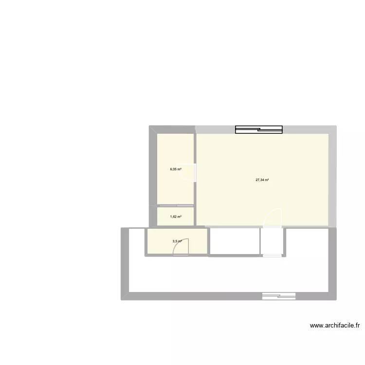 rehausse Magagnosc. Plan de 4  et 39 m²