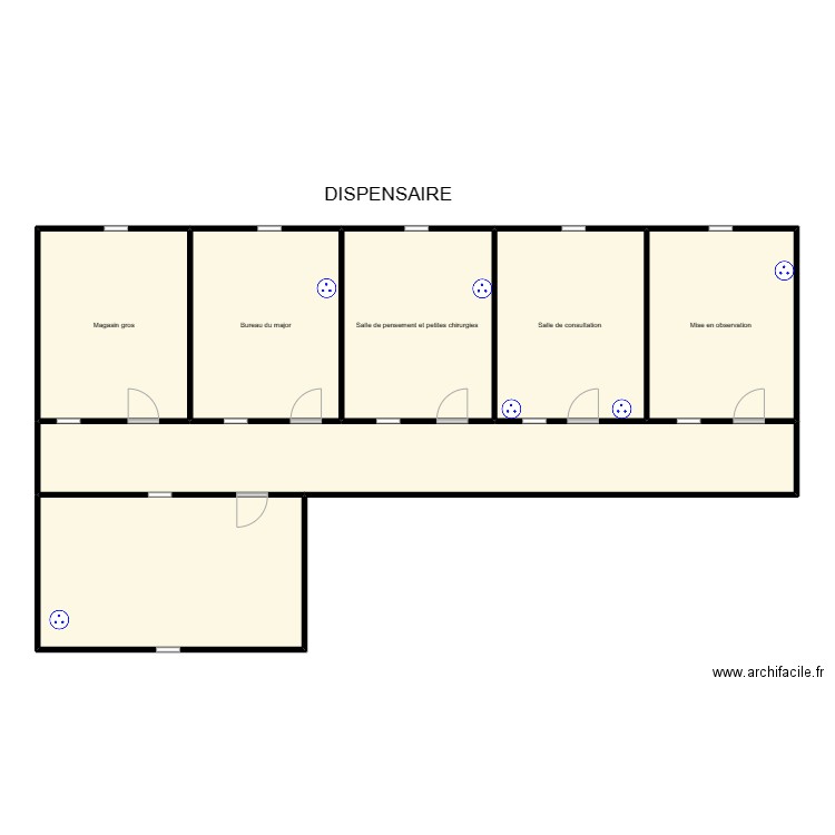 circuit prise  DISPENSAIRE Manoukpon. Plan de 0 pièce et 0 m2