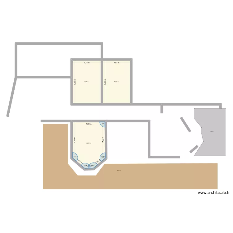 Ma maison. Plan de 3 et 66 m² Ma maison. Plan de 3 et 66 m²