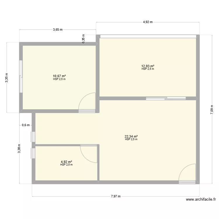 PLAN APT La Saline. Plan de 