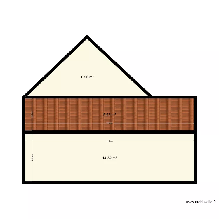 facade ouest serbonnes. Plan de 