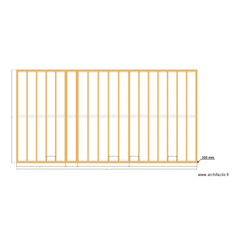 Dalle bois. Plan de 0 pièce et 0 m2