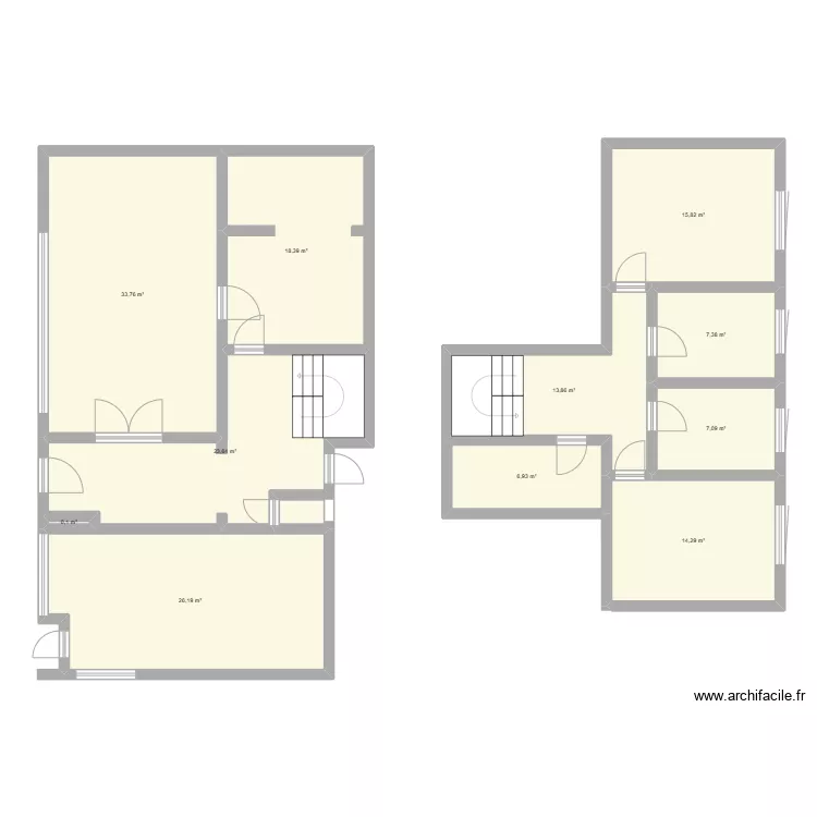 Maison Maubeuge - Avant travaux. Plan de Maison Maubeuge - Avant travaux. Plan de
