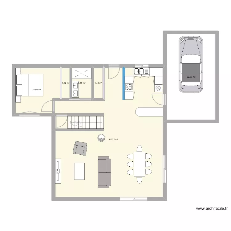 rdc_v3. Plan de 6  et 101 m²