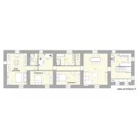 Plans Maison Coloc escalier EXT