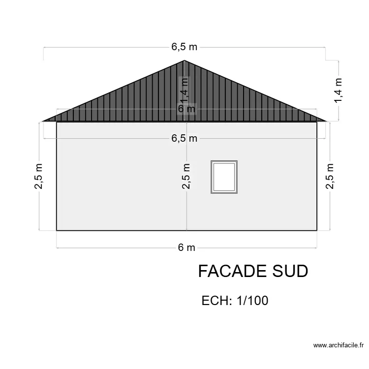 FACADE SUD 1. Plan de 