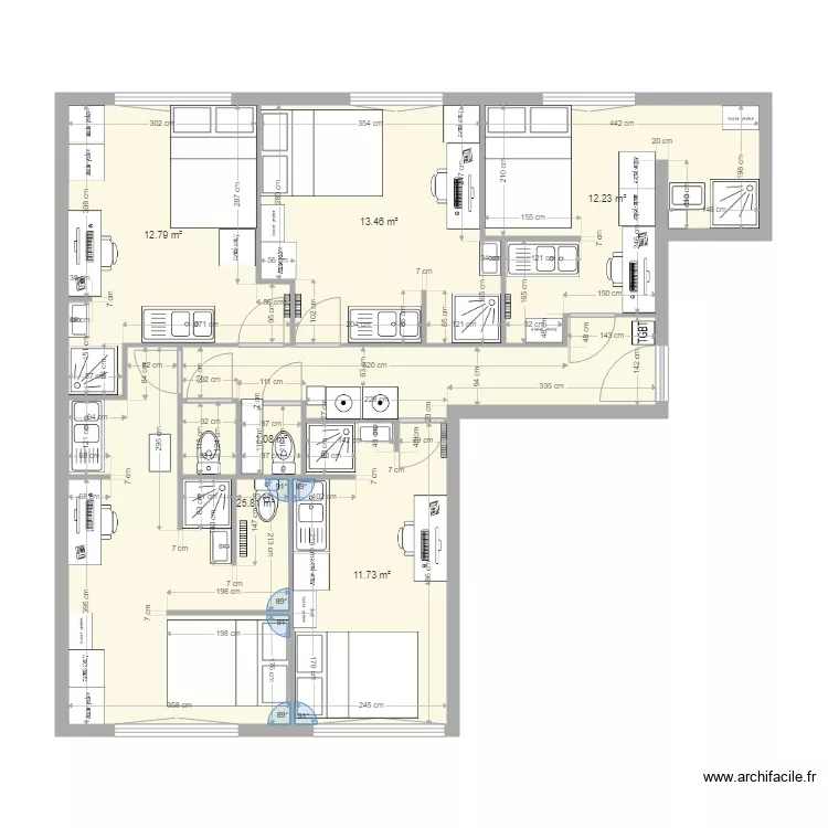 TERTRE VFF1. Plan de 