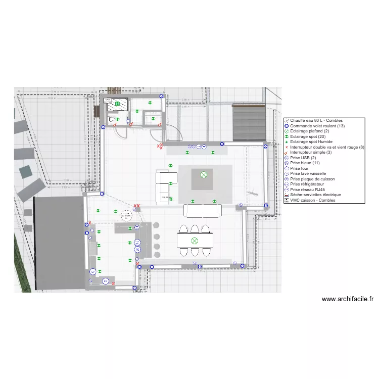 MORENO R+1 janv2026. Plan de 1  et 116 m²