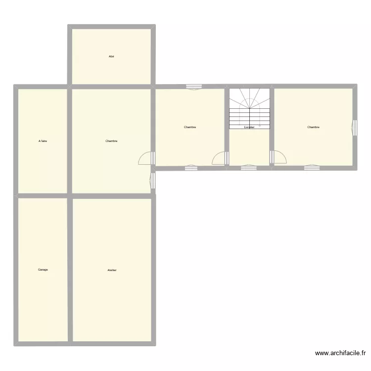 Bazugues etage. Plan de Bazugues etage. Plan de