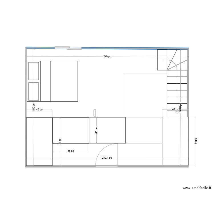JRD 121-4. Plan de 1 pièce et 29 m2