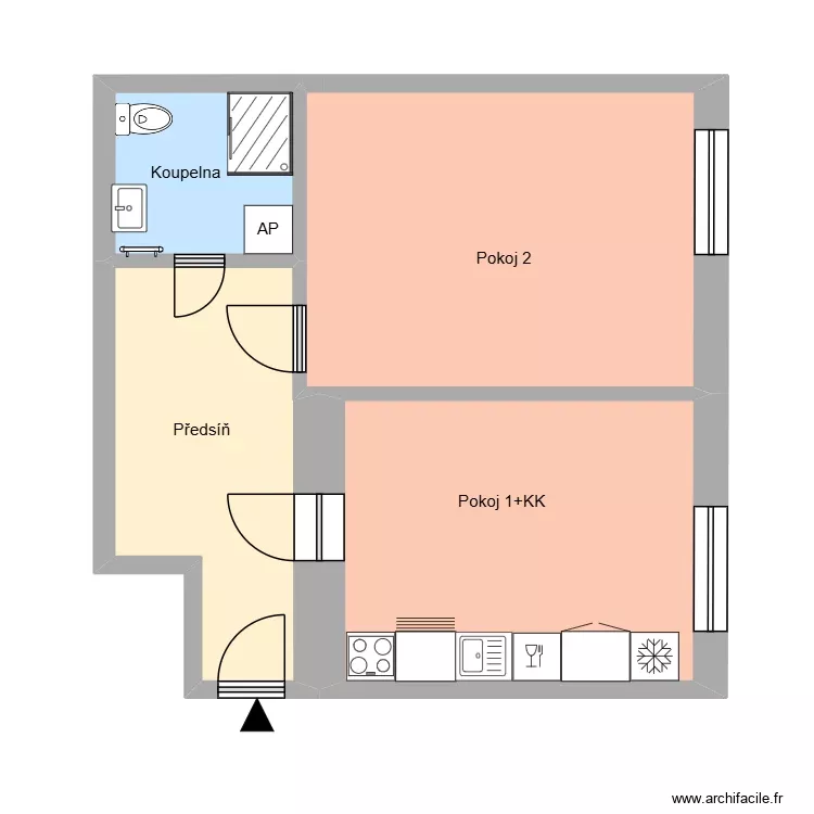 Alšovo náměstí 583 byt 15 OV. Plan de 8 Pièces et 166 m² Alšovo náměstí 583 byt 15 OV. Plan de 8 Pièces et 166 m²