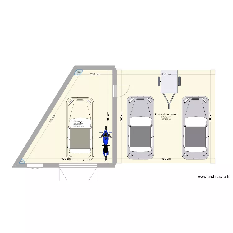 Garage. Plan de 