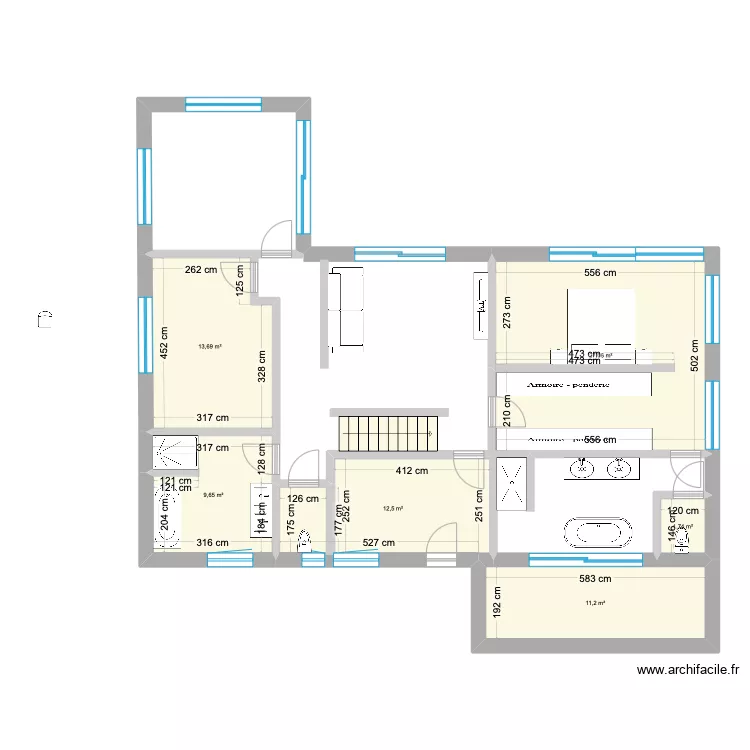 Projet villa - etage. Plan de Projet villa - etage. Plan de