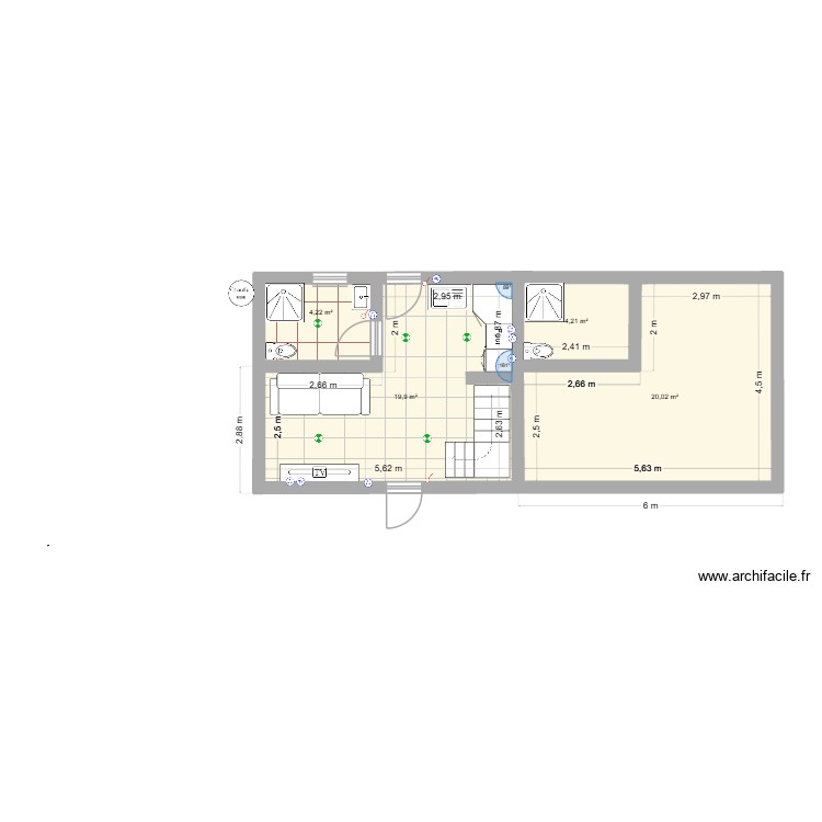 case lilet a louer. Plan de 0 pièce et 0 m2