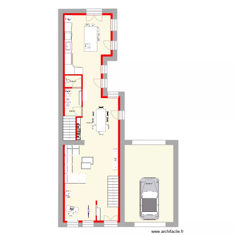 200 AV des marins RDC. Plan de 