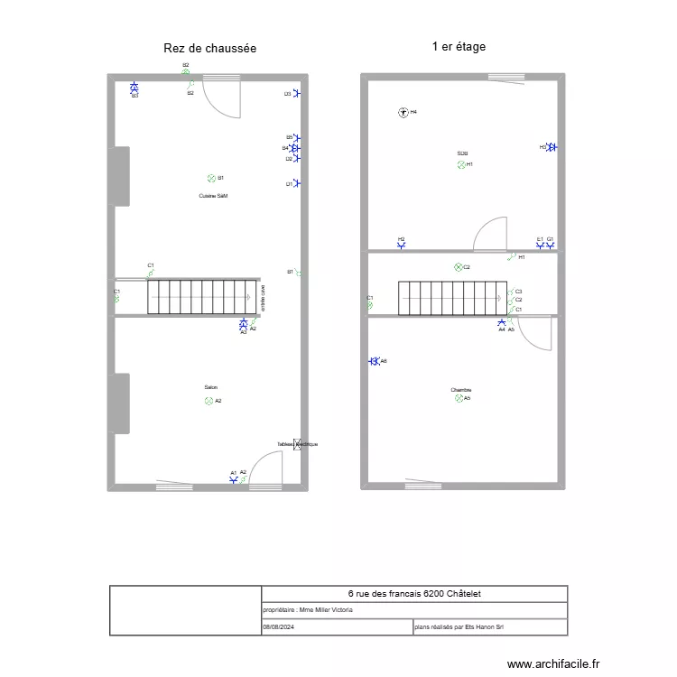 chatelet 6. Plan de 