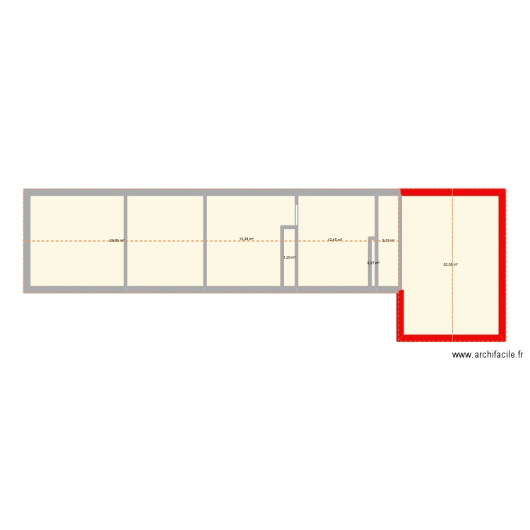 PLAN 1216. Plan de 13 pièces et 169 m2