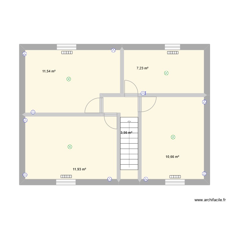 Plan &eacute;lectrique maison 2026 - Etage. Plan de 0 pièce et 0 m2